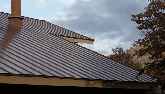 Standing seam metal roofing installation